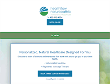 Tablet Screenshot of healthflow.ca